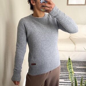 Sherpa Adventure Gear Grey Wool Crew Sweater
